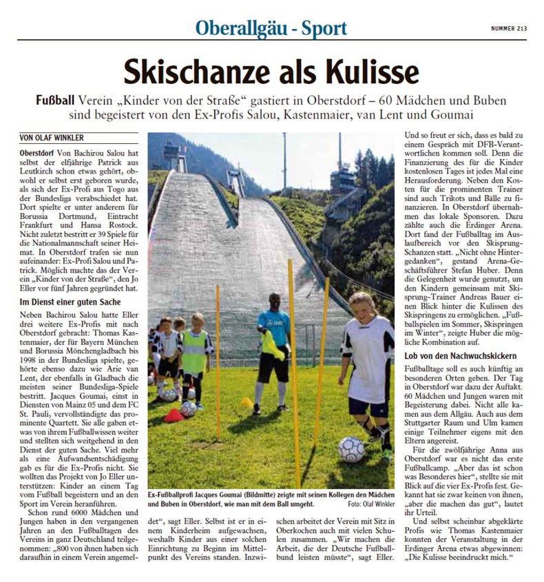 Fussballtag Erdinger Arena Oberstdorf Archive Aktion Fussballtag E V