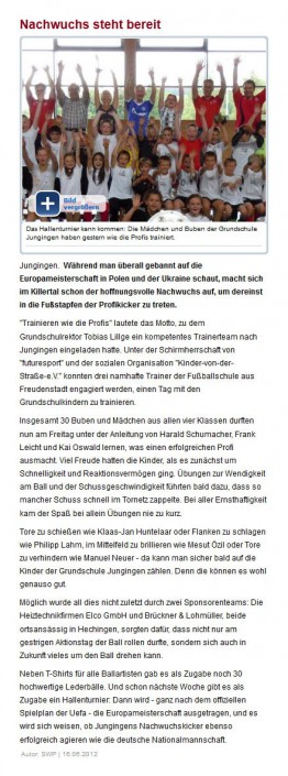 Südwest Presse vom 16.06.2012 